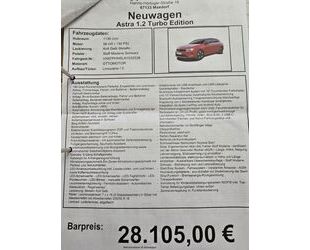 Opel Opel Astra 1.2 Turbo 96kW Edition Edition Gebrauchtwagen