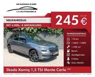 Skoda Skoda Kamiq 1,5 TSI Monte Car. #RATE ab 245,-€/Mon Gebrauchtwagen