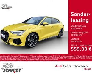 Audi Audi A3 Sportback 40 TFSI quattro S Line Matrix eS Gebrauchtwagen