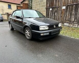 VW Volkswagen VW Golf 3 Cabrio schwarz 1,8 90PS 153ts Gebrauchtwagen