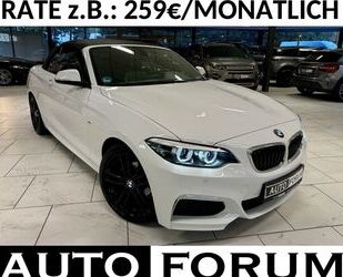 BMW BMW 218i M-SPORT CABRIO AUT LEDER LED NAVI PDC SHZ Gebrauchtwagen