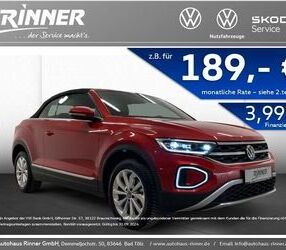 VW Volkswagen T-Roc Cabriolet Style 1,5 TSI 110KW DSG Gebrauchtwagen