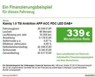 Skoda Skoda Kamiq 1.0 TSI Ambition APP ACC PDC LED DAB+ Gebrauchtwagen