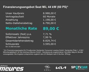 Seat Seat Mii 1.0 Reference Radio MP3 Klima eFH ZV Allw Gebrauchtwagen