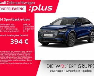 Audi Audi Q4 Sportback e-tron 40 ++0,25%++WÄRMEPUMPE+NA Gebrauchtwagen