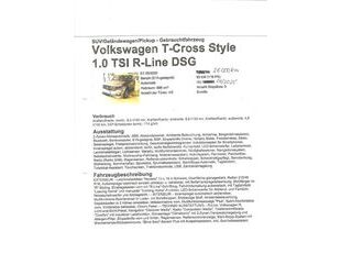 VW Volkswagen T-Cross 1.0 TSI OPF 85kW DSG Style Gebrauchtwagen