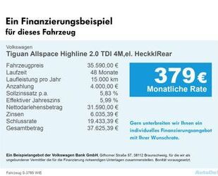 VW Volkswagen Tiguan Allspace Highline 2.0 TDI 4M,el Gebrauchtwagen