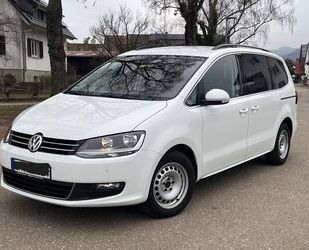 VW Volkswagen Sharan 2.0 TDI Comfortline, Navi, weiß, Gebrauchtwagen