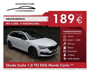 Skoda Skoda Scala 1,0 TSI DSG Monte C. #RATE ab 189,-€/m Gebrauchtwagen