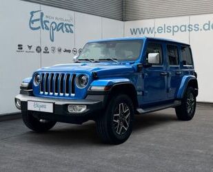 Jeep Jeep Wrangler Sahara PHEV SHZG NAVI AHK Vorb. LED Gebrauchtwagen