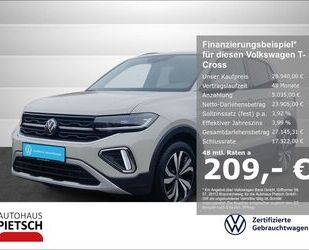 VW Volkswagen T-Cross 1.0 TSI Style ACC Matrix Kamera Gebrauchtwagen