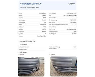 VW Volkswagen Caddy Life 1.4 7-Sitzer Family Gebrauchtwagen