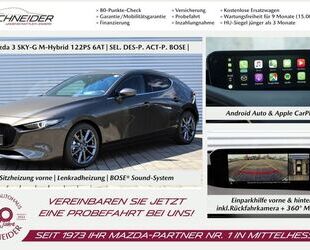 Mazda Mazda 3 SKY-G122 M-Hybrid AT Select.DES-ACT-P BOSE Gebrauchtwagen