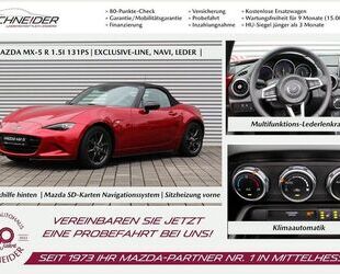 Mazda Mazda MX-5 Roadster SKY-G 131 EXCLUSIVE LEDER NAV Gebrauchtwagen