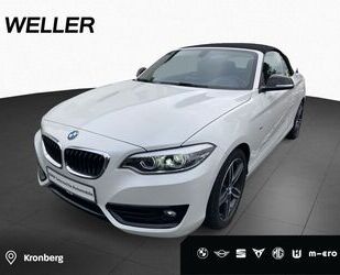 BMW BMW 218d Cabrio Sport Line Navi AdapLED AHK Tempo Gebrauchtwagen