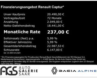 Renault Renault Captur II Techno 1.0 TCe 90 EU6d Navi+Sitz Gebrauchtwagen