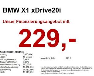 BMW BMW X1 xDrive20i Sport Line LED NAVI HUD H/K AHK R Gebrauchtwagen